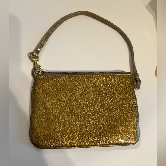 COACH gold Wristlet pouch - Picture 3 of 7